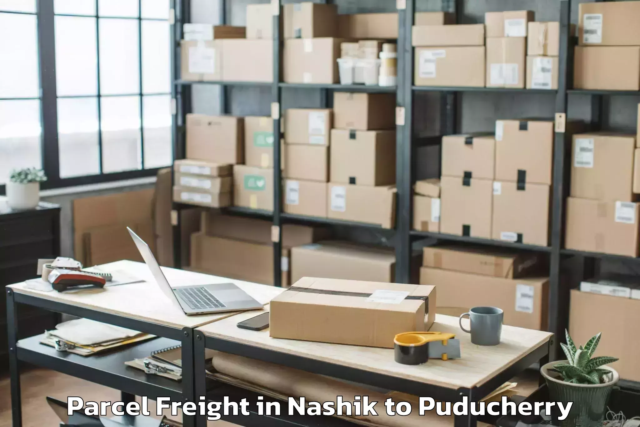 Book Your Nashik to Sri Balaji Vidyapeeth Puducher Parcel Freight Today